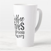Teacher Art Coffee Gives Milchtasse (Rechte Ecke)