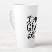 Teacher Art Coffee Gives Milchtasse (Linke Ecke)