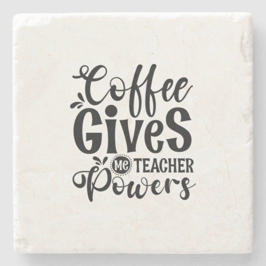 Teacher Art Coffee Gives Steinuntersetzer (Vorderseite)