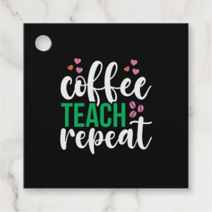 Teacher Art Coffee Teach Wiederholung Geschenkanhänger
