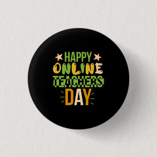 Teacher Art Happy Online Teacher Day Button