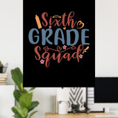 Teacher Art Sixth Grad Squad Poster (Heimbüro)