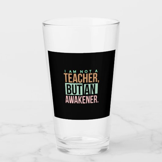 Teacher Art Teacher An Awakener Glas (Vorderseite)