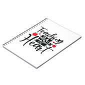 Teacher Art Teaching ist ein Werk des Herzens Notizblock (Linke Seite)