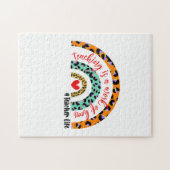 Teacher Art Teaching ist ein Werk des Herzens Puzzle (Horizontal)