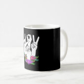 Teacher ASL Hand Sign Kaffeetasse (VorderseiteRechts)