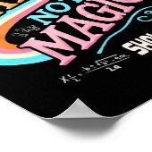 Teacher Back To School Do Math Not Magic Show Your Poster (Ecke)