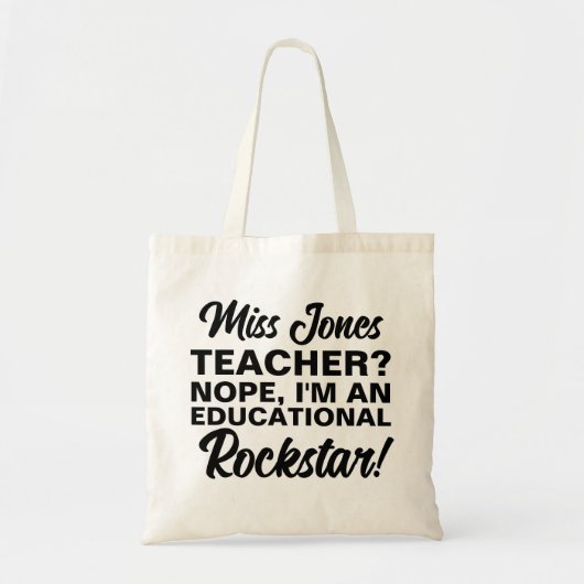 TEACHER BAG pädagogische Rockstar-Mode Tragetasche (Vorne)