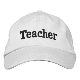 teacher baseball cap job title  bestickte baseballkappe