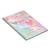 Teacher beglückwünscht Sie herzlich zu einer farbe Notizblock (Rechte Seite)