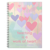 Teacher beglückwünscht Sie herzlich zu einer farbe Notizblock (Vorderseite)