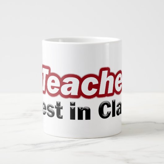 Teacher Best in Class Jumbo-Tasse (Vorderseite)
