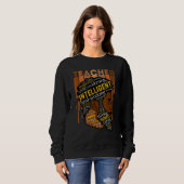 Teacher Black Teacher Love Melanin Male Sweatshirt (Vorne ganz)