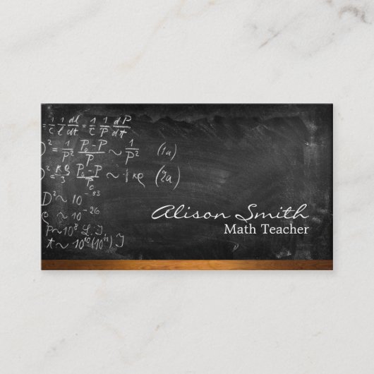 Teacher Business card Visitenkarte (Vorderseite)