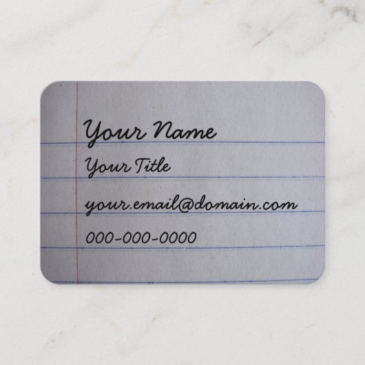 Teacher Business Cards Visitenkarte (Vorderseite)