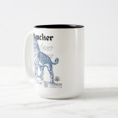 Teacher Ceramic Mug - Planting Seeds of Knowledge, Zweifarbige Tasse (Vorderseite Links)