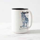 Teacher Ceramic Mug - Planting Seeds of Knowledge, Zweifarbige Tasse (VorderseiteRechts)
