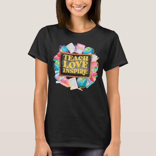 Teacher Chalkboard Bildung Design T - Shirt (Vorderseite)