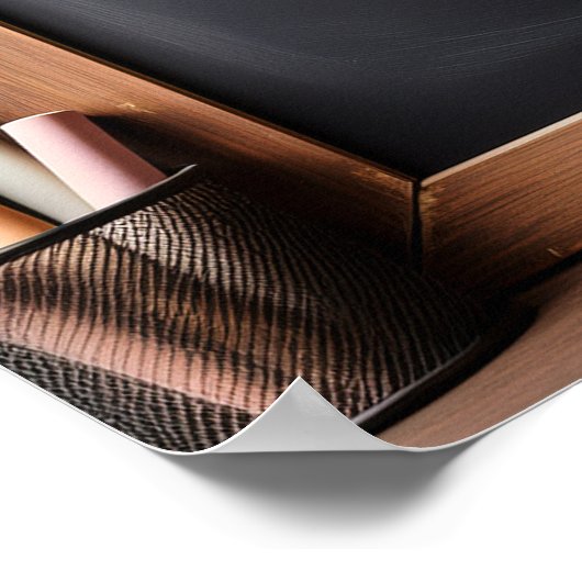 Teacher Chalkboard Blackboard Custom Welcome Poster (Ecke)