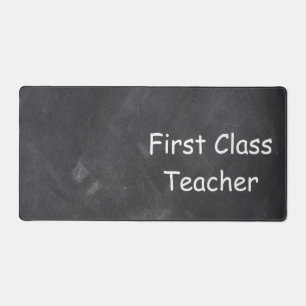 Teacher Chalkboard Design Geschenk Idee Schreibtischunterlage