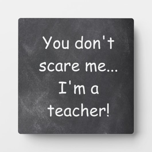 Teacher Chalkboard Design Geschenkidee nicht störe Fotoplatte (Vorderseite)