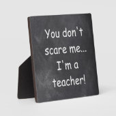 Teacher Chalkboard Design Geschenkidee nicht störe Fotoplatte (Vorderseite)
