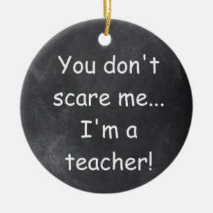 Teacher Chalkboard Design Geschenkidee nicht störe Keramik Ornament