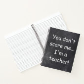 Teacher Chalkboard Design Geschenkidee nicht störe Notizblock (Innenseite)