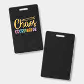 Teacher Chaos Coordinator Ausweis (Vorder- & Rückseite)