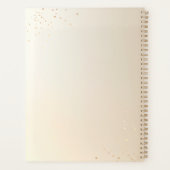 Teacher Chaos Coordinator Gold Glitzer Script Planer (Rückseite)