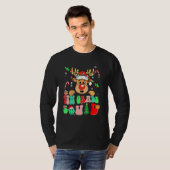 Teacher Christmas Funny 4th Grade Squad Reindeer G T-Shirt (Vorne ganz)