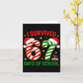 Teacher Christmas Funny Meme I Survived 67 Days Of Karte (Gelbe Blume)
