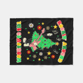 Teacher Christmas Shirts Pajama Matching Rockin' A Fleecedecke (Vorderseite (Horizontal))