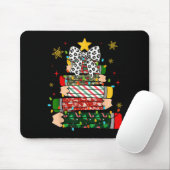 Teacher Christmas Tree Lights Pencil Leopard Print Mousepad (Mit Mouse)