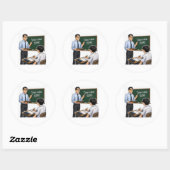 Teacher Classroom Illustration Sticker (Blatt)