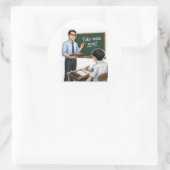 Teacher Classroom Illustration Sticker (Tasche)