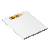 Teacher Classroom Pencil Custom Name Notizblock (angewinkelt)