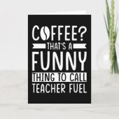 Teacher Coffee Gift Karte (Vorderseite)