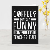 Teacher Coffee Gift Karte (Gelbe Blume)