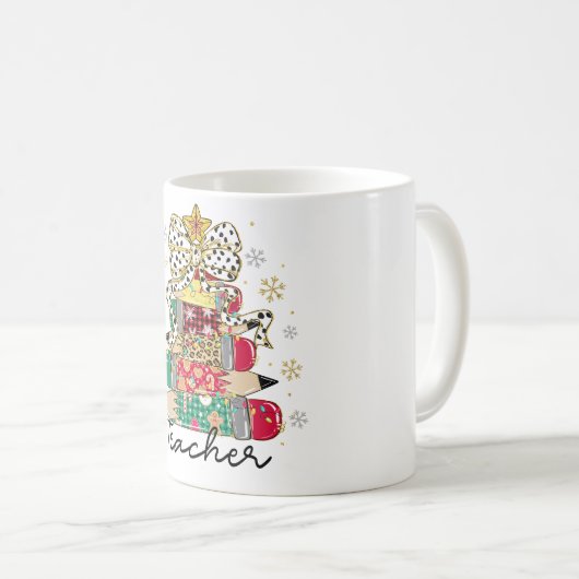 Teacher Coffee Tasse (VorderseiteRechts)
