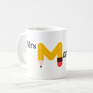 Teacher Coffee Tasse, Personalisierter Name, Kaffeetasse