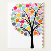 Teacher Colorful Apfelbaum danke Ihnen Planer (Rückseite)