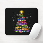 Teacher Crayon Christmas Tree Lights Student Schoo Mousepad (Mit Mouse)