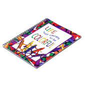 Teacher Crayons farbiges Life Note Book Notizblock (Linke Seite)