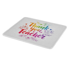 Teacher Cutting Board - Danke, Lehrer! Schneidebrett