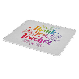 Teacher Cutting Board - Danke, Lehrer! Schneidebrett