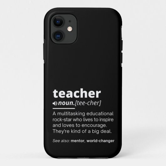 Teacher Definition - Funny Teaching School Teacher Case-Mate iPhone Hülle (Rückseite)