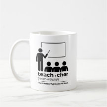 "Teacher Definition" Inspiration Coffee Tasse