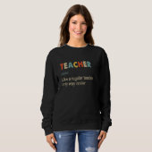 Teacher Definition   Teaching School Teacher   Sweatshirt (Vorne ganz)