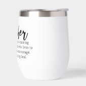Teacher Definition Wine Tumbler (Links)